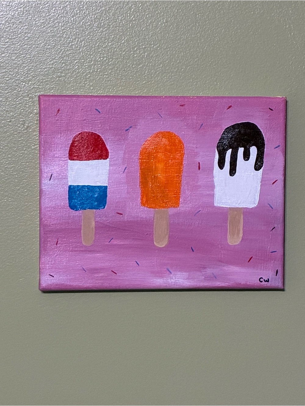 Popsicle Pals Painting